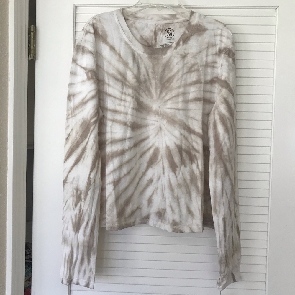 SAGE COLLECTIVE Tie-dye Crop T-Shirt NWT!